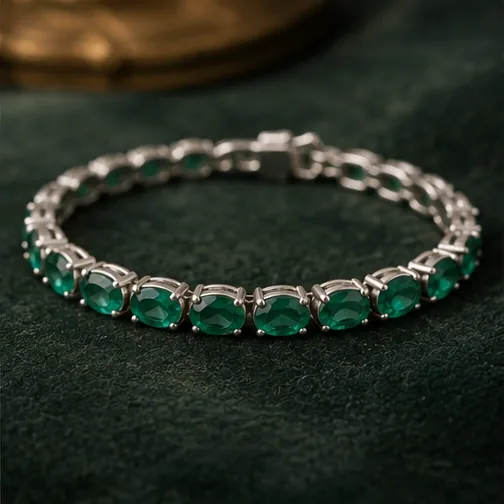 Emerald Tennis Bracelet